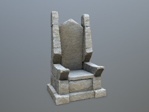 Stone Throne 1 3D Модель