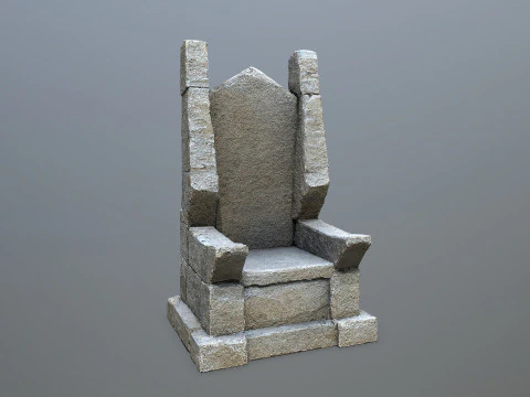 Stone Throne 1 3D Model