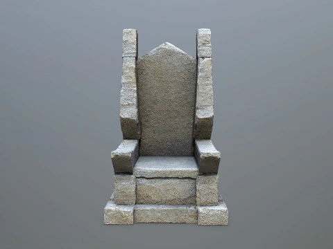 Stone Throne 1 3D Model