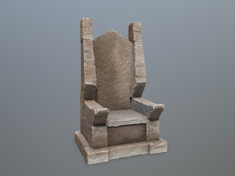 Stone Throne 2 3D 模型