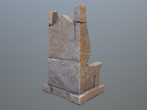 Stone Throne 2 3D 模型