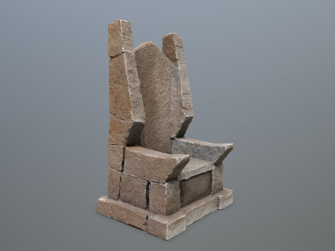 Stone Throne 2 3D 模型