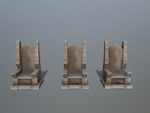 Stone Throne 2 3D 模型