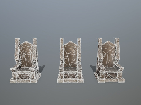 Stone Throne 2 3D 模型