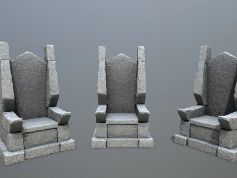 Kamienny Tron 3 Model 3D