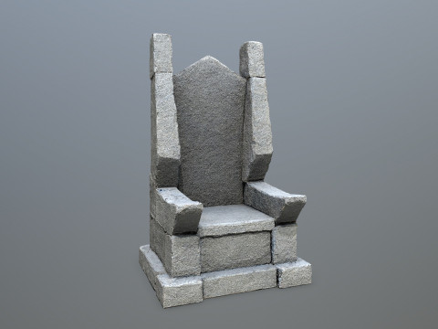 Stone Throne 3 3D Модель