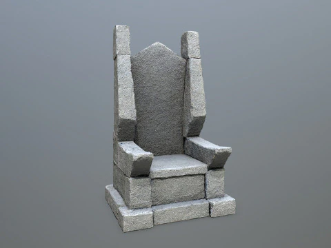Stone Throne 3 3D Model