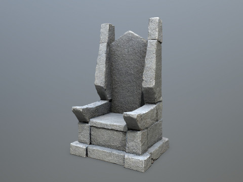 Stone Throne 3 3D Модель