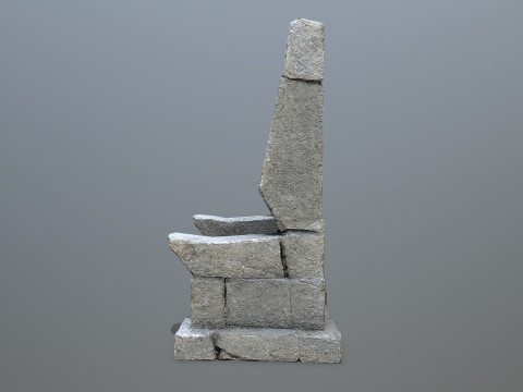 Stone Throne 3 3D Модель