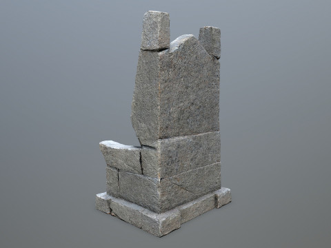 Stone Throne 3 3D Модель