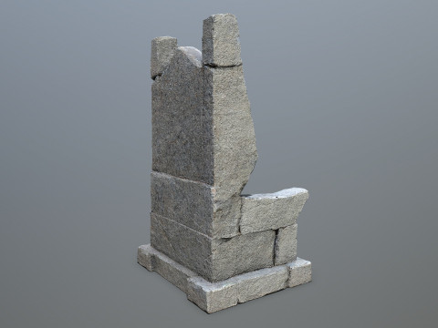 Stone Throne 3 3D Модель