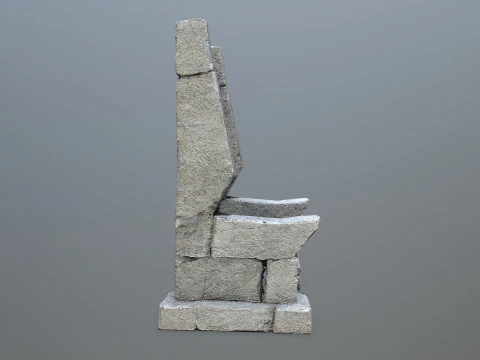 Stone Throne 3 3D Model