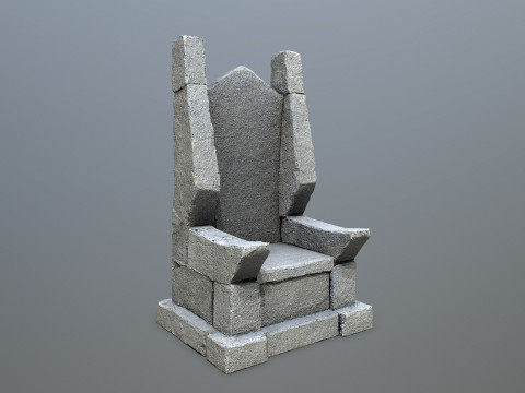Stone Throne 3 3D Модель