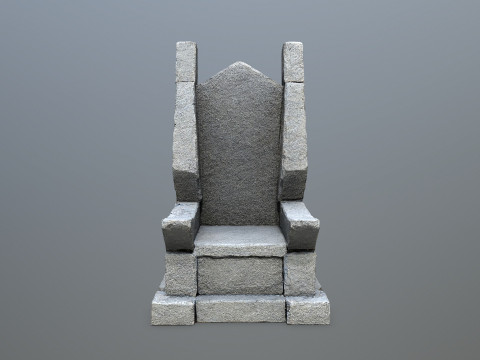 Stone Throne 3 3D Модель