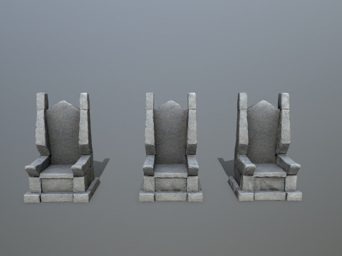 Stone Throne 3 3D Модель