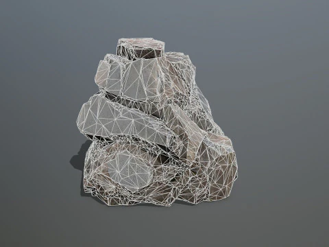 Desert rocks 3D Model
