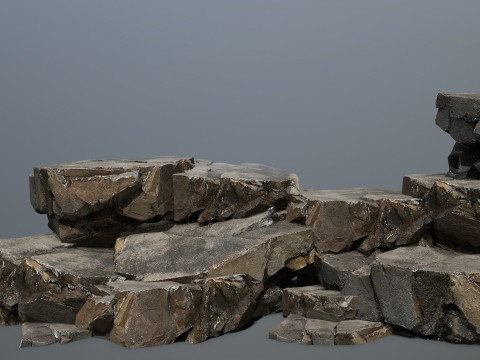 Desert rocks Model 3D