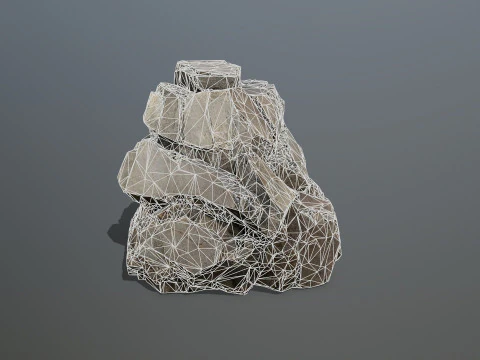 Desert rocks 3D Model