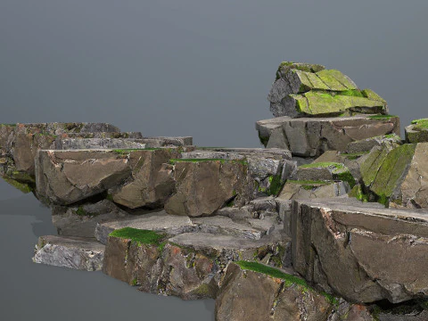 Forest rocks 3D Model