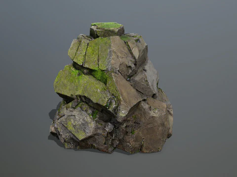 Forest rocks 3D Model