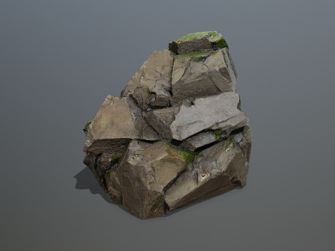 Forest rocks 3D-Modell