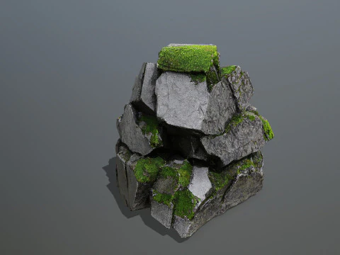 Forest rocks 3D Model