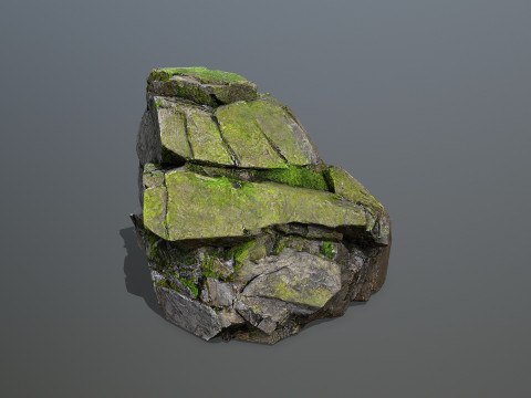 Forest rocks 3D-Modell