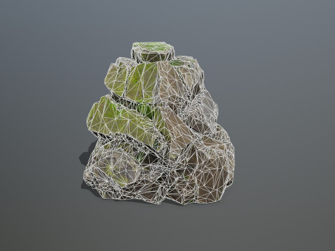 Forest rocks 3D-Modell