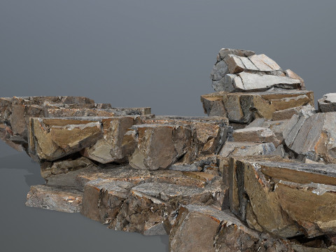 Desert rocks Modèle 3D