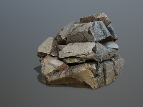 Desert rocks Modèle 3D
