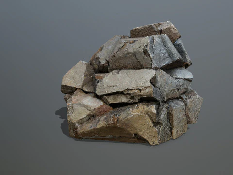 Desert rocks 3D Model