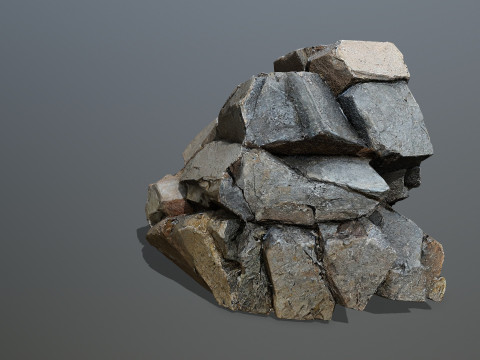Desert rocks Modèle 3D