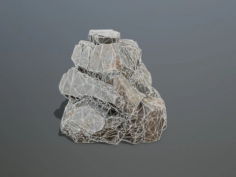 Desert rocks 3D Model
