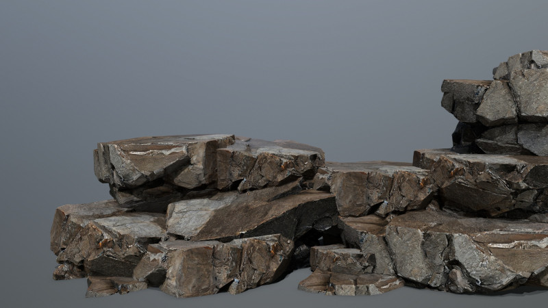 Desert cliff rocks Modelo 3D .c4d .max .obj .3ds .fbx .stl .blend 