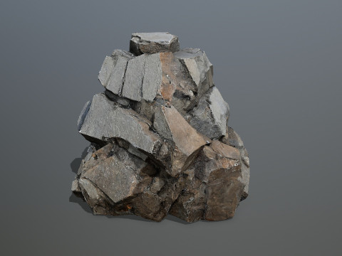 Desert cliff rocks Modelo 3D