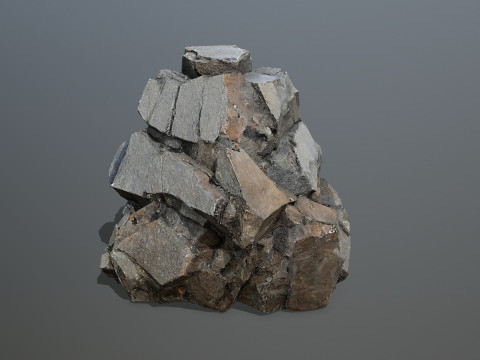 Desert cliff rocks Modelo 3D