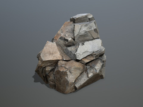 Desert cliff rocks Modelo 3D