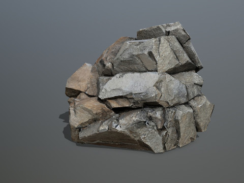 Desert cliff rocks Modelo 3D