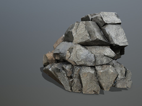 Desert cliff rocks Modelo 3D
