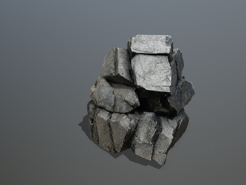 Desert cliff rocks Modelo 3D