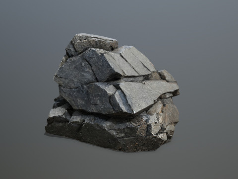Desert cliff rocks Modelo 3D
