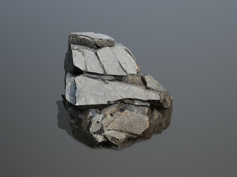 Desert cliff rocks Modelo 3D