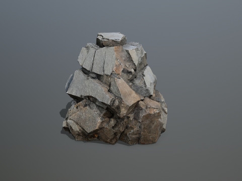 Desert cliff rocks Modelo 3D