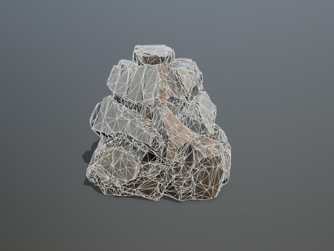 Desert cliff rocks Modelo 3D