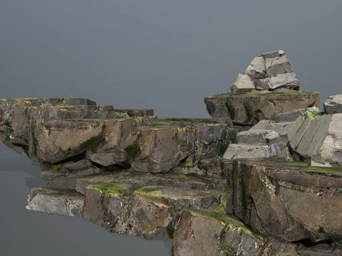 Cliff rocks 3D Model