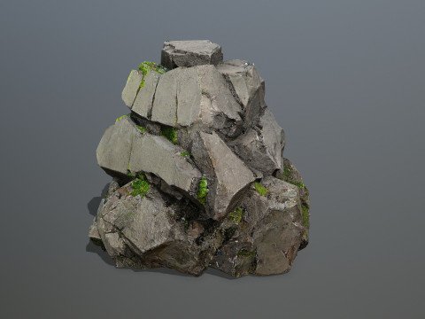 Cliff rocks 3D Model