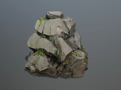 Cliff rocks 3D Model