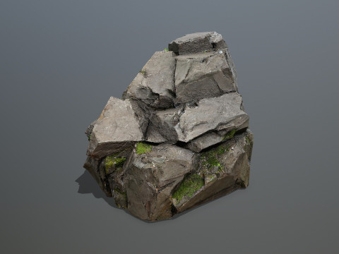 Cliff rocks 3D Model