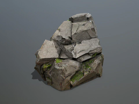 Cliff rocks 3D Model