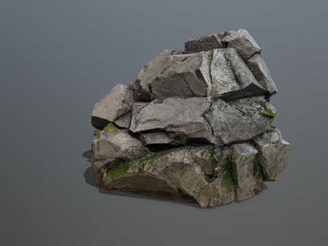 Cliff rocks 3D Model